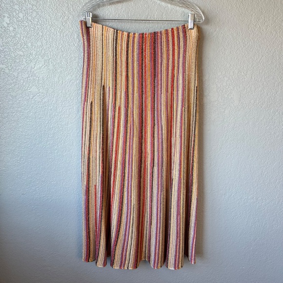 ME+EM - SET Metallic Textured Stripe Knit Vest/ Tank & Skirt - Picture 5 of 16